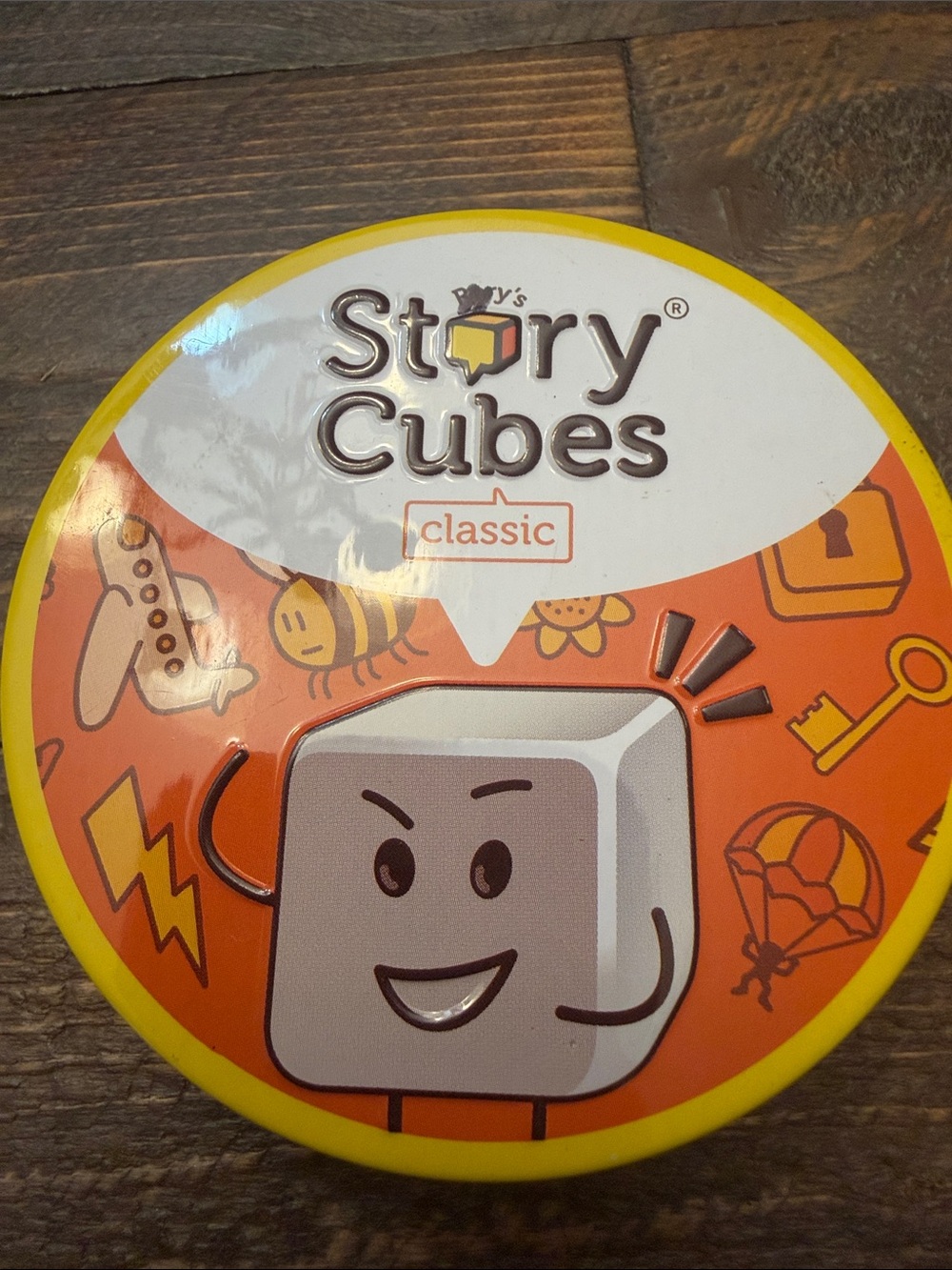 Rory's Story Cubes Classic Complete 9 Dice Game Tin EUC